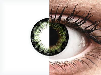 ColourVUE BigEyes Party Green - ohne Stärke (2 Linsen)