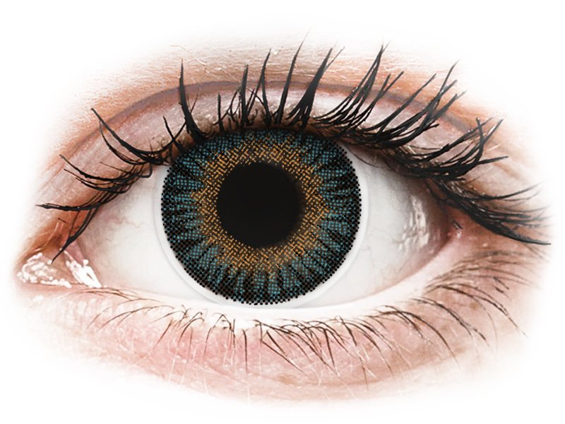 ColourVUE 3 Tones Blue - ohne Stärke (2 Linsen) - Coloured contact lenses