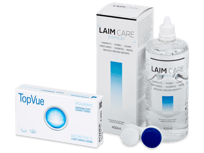 TopVue Monthly (6 Linsen) + Laim Care 400 ml