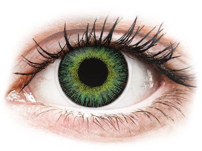 ColourVUE Fusion Green Yellow - ohne Stärke (2 Linsen) - Coloured contact lenses