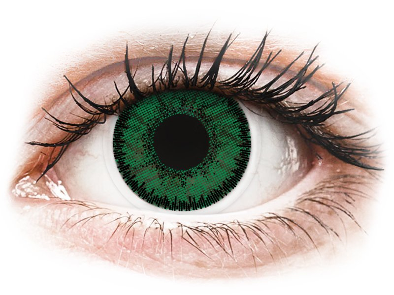 SofLens Natural Colors Emerald - mit Stärke (2 Linsen) - Coloured contact lenses