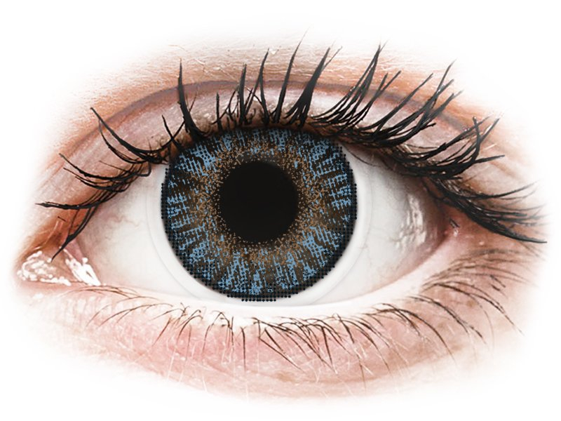 FreshLook ColorBlends Blue - mit Stärke (2 Linsen) - Coloured contact lenses