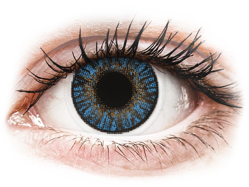 FreshLook ColorBlends True Sapphire - mit Stärke (2 Linsen) - Coloured contact lenses
