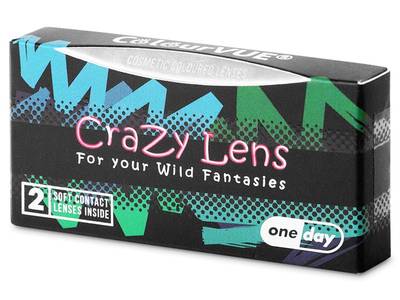 ColourVUE Crazy Lens - Blackout - Tageslinsen ohne Stärke (2 Linsen)