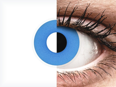 ColourVUE Crazy Lens - Sky Blue - Tageslinsen ohne Stärke (2 Linsen)