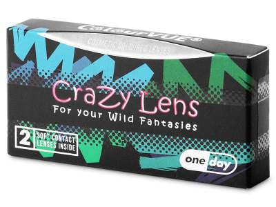 ColourVUE Crazy Lens - White Zombie - Tageslinsen ohne Stärke (2 Linsen)