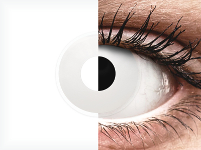 ColourVUE Crazy Lens - Whiteout - Tageslinsen ohne Stärke (2 Linsen)