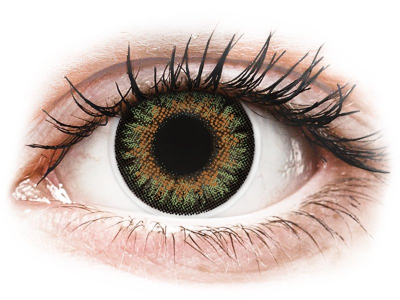 ColourVue One Day TruBlends Green - mit Stärke (10 Linsen) - Coloured contact lenses