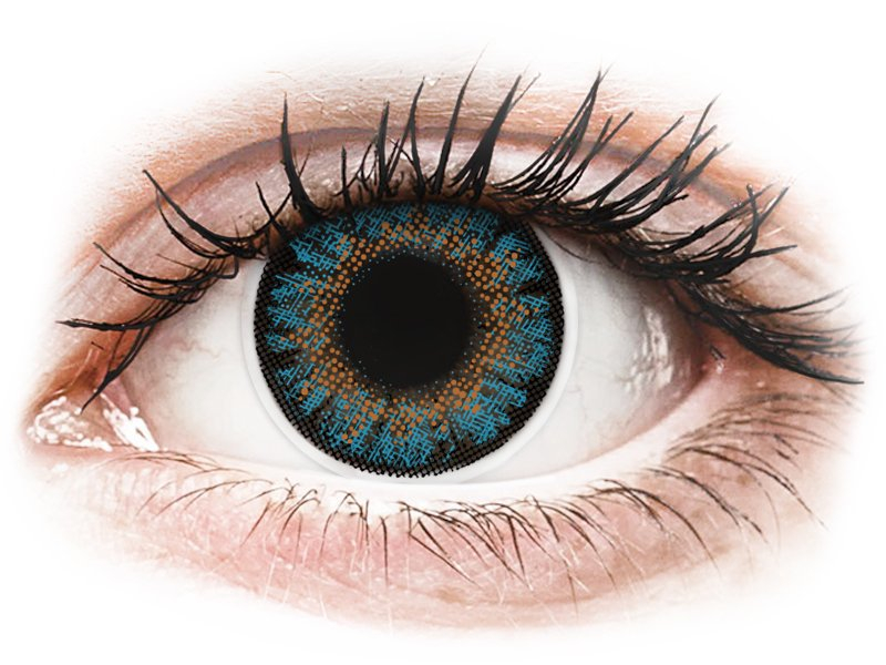 ColourVue One Day TruBlends Blue - mit Stärke (10 Linsen) - Coloured contact lenses