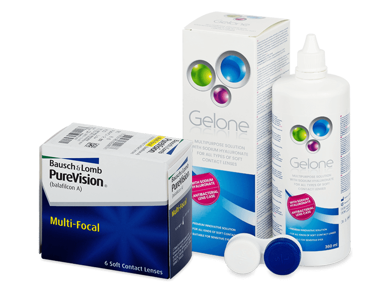 PureVision Multi-Focal (6 Linsen) + Gelone 360 ml - Spar-Set