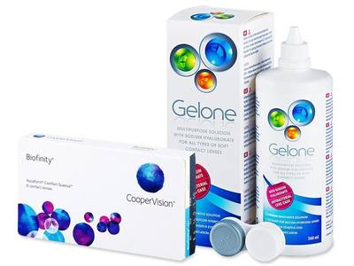 Biofinity Toric (6 Linsen) + Gelone 360 ml - Älteres Design