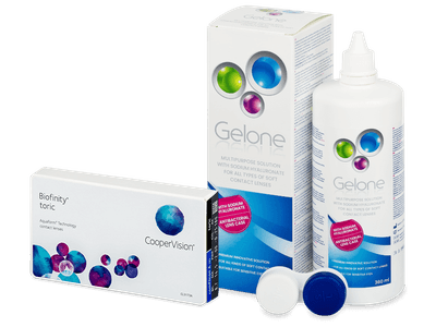 Biofinity Toric (6 Linsen) + Gelone 360 ml - Spar-Set
