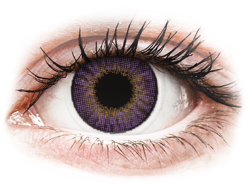 Air Optix Colors - Amethyst - mit Stärke (2 Linsen) - Coloured contact lenses