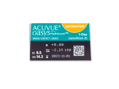 Acuvue Oasys 1-Day with HydraLuxe for Astigmatism (30 Linsen) - Vorschau