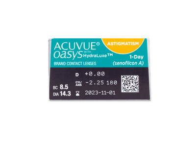 Acuvue Oasys 1-Day with HydraLuxe for Astigmatism (30 Linsen) - Vorschau