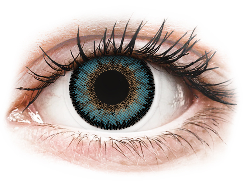 ColourVUE 3 Tones Aqua - ohne Stärke (2 Linsen) - Coloured contact lenses