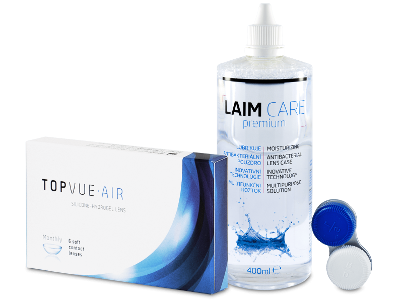 TopVue Air (6 Linsen) + Laim Care 400 ml - Spar-Set