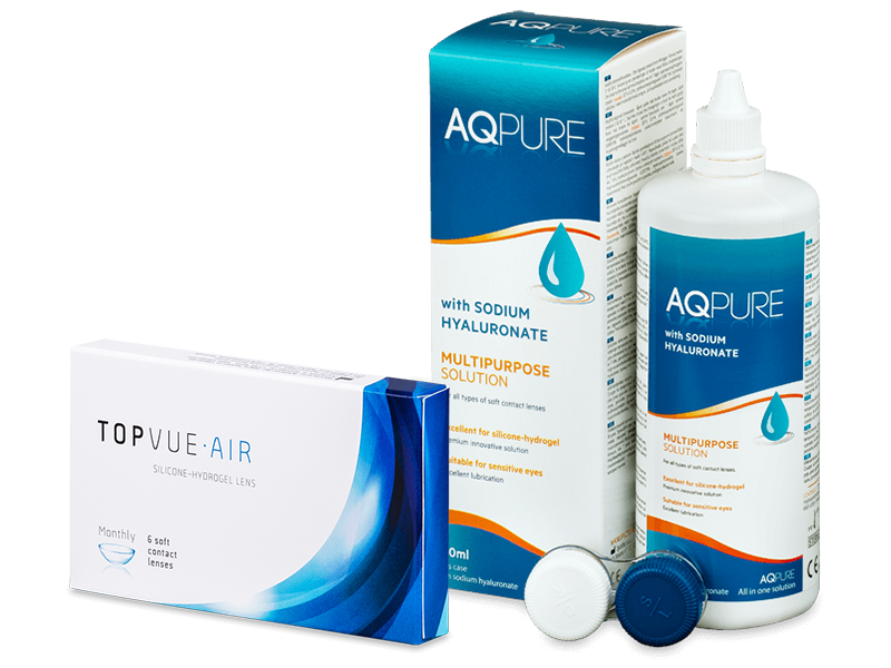 TopVue Air (6 Linsen) + AQ Pure 360 ml - Spar-Set