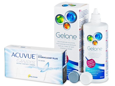 Acuvue Oasys (12 Linsen) + Gelone 360 ml