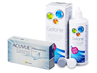 Acuvue Oasys (12 Linsen) + Gelone 360 ml