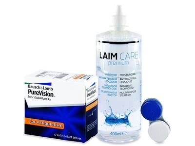 PureVision Toric (6 Linsen) + Laim Care 400 ml