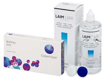 Biofinity Toric (6 Linsen) + Laim Care 400 ml - Spar-Set