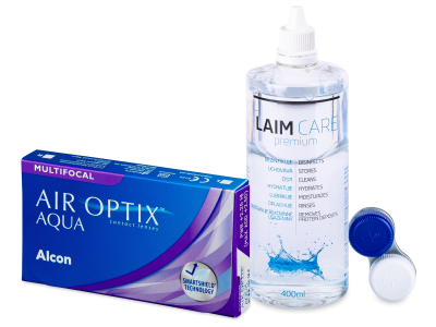 Air Optix Aqua Multifocal (6 Linsen) + Laim Care 400 ml