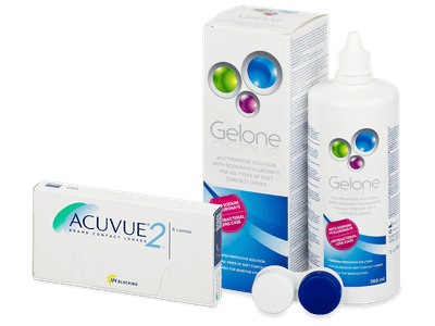 Acuvue 2 (6 Linsen) + Gelone 360 ml