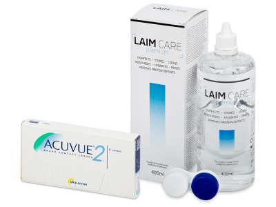 Acuvue 2 (6 Linsen) + Laim Care 400 ml