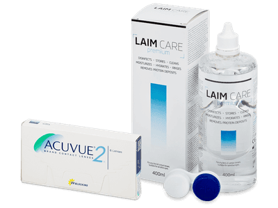 Acuvue 2 (6 Linsen) + Laim Care 400 ml