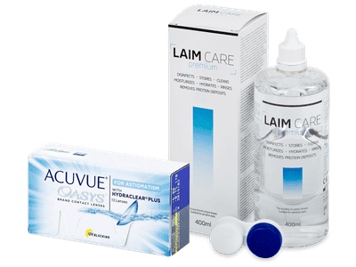 Acuvue Oasys for Astigmatism (12 Linsen) + Laim Care 400 ml