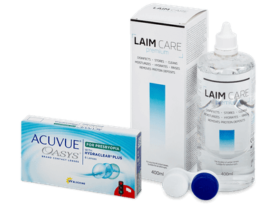 Acuvue Oasys for Presbyopia (6 Linsen) + Laim Care 400 ml