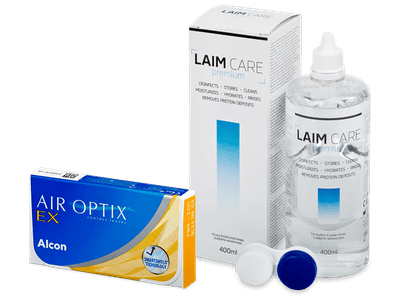 Air Optix EX (3 Linsen) + Laim-Care 400 ml