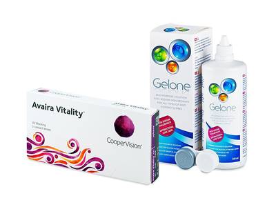 Avaira Vitality (3 Linsen) + Gelone 360 ml