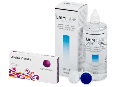 Avaira Vitality (3 Linsen) + Laim Care 400 ml