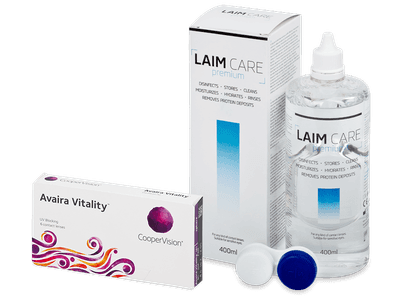 Avaira Vitality (6 Linsen) + Laim Care 400 ml