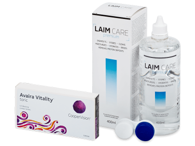 Avaira Vitality Toric (6 Linsen) + Laim-Care 400 ml
