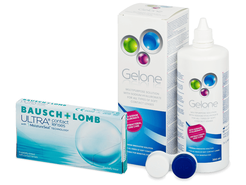 Bausch + Lomb ULTRA (6 Linsen) + Gelone 360 ml - Spar-Set