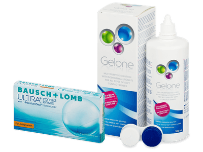 Bausch + Lomb ULTRA for Astigmatism (6 Linsen) + Gelone 360 ml - Spar-Set