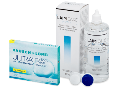 Bausch + Lomb ULTRA for Presbyopia (3 Linsen) + Laim-Care 400 ml