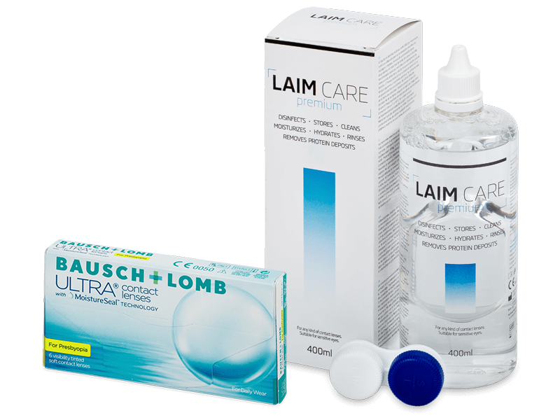Bausch + Lomb ULTRA for Presbyopia (6 Linsen) + Laim-Care 400 ml - Spar-Set