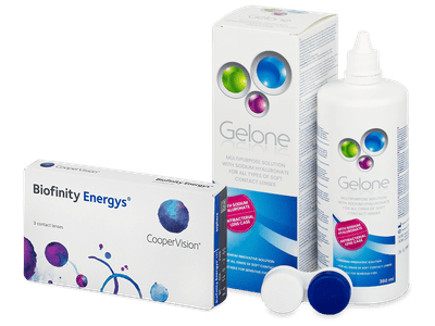 Biofinity Energys (3 Linsen) + Gelone 360 ml