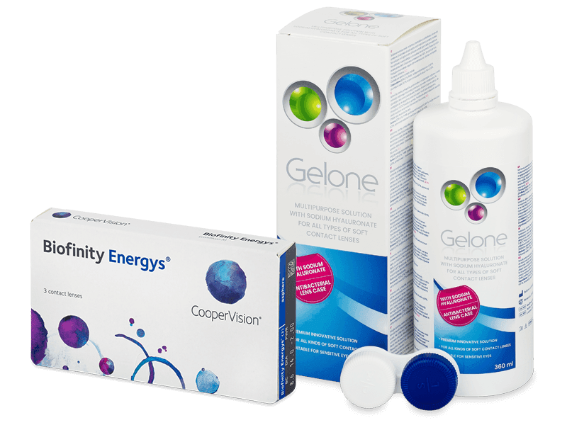 Biofinity Energys (3 Linsen) + Gelone 360 ml - Spar-Set