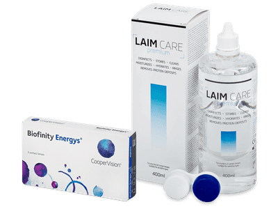 Biofinity Energys (3 Linsen) + Laim Care 400 ml