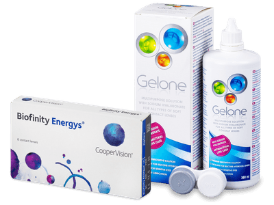 Biofinity Energys (6 Linsen) + Gelone 360 ml - Älteres Design