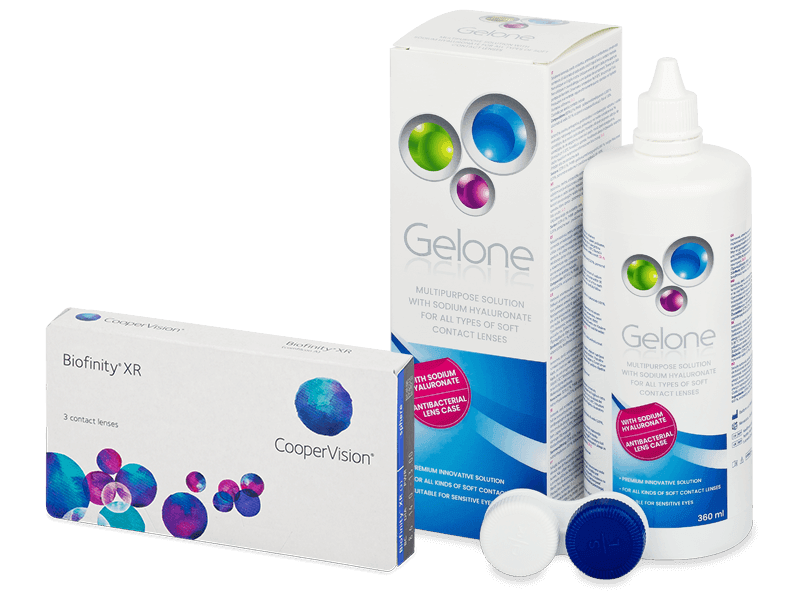 Biofinity XR (3 Linsen) + Gelone 360 ml - Spar-Set