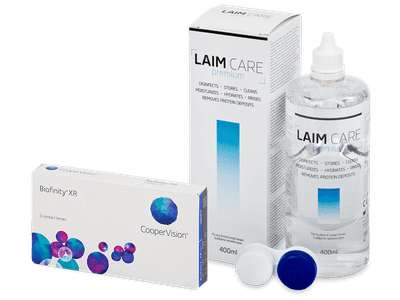 Biofinity XR (3 Linsen) + Laim Care 400 ml