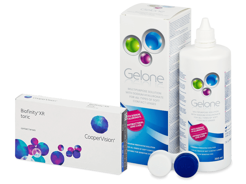 Biofinity XR Toric (3 Linsen) + Gelone 360 ml - Spar-Set