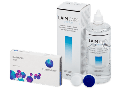 Biofinity XR Toric (3 Linsen) + Laim Care 400 ml