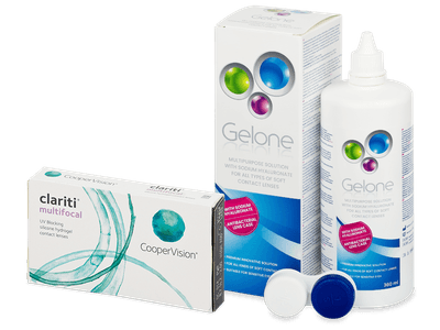 Clariti Multifocal (6 Linsen) + Gelone 360 ml - Spar-Set